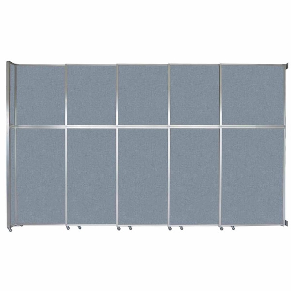 Operable Wall Sliding Room Divider 15'7" x 10'3/4" Powder Blue Fabric